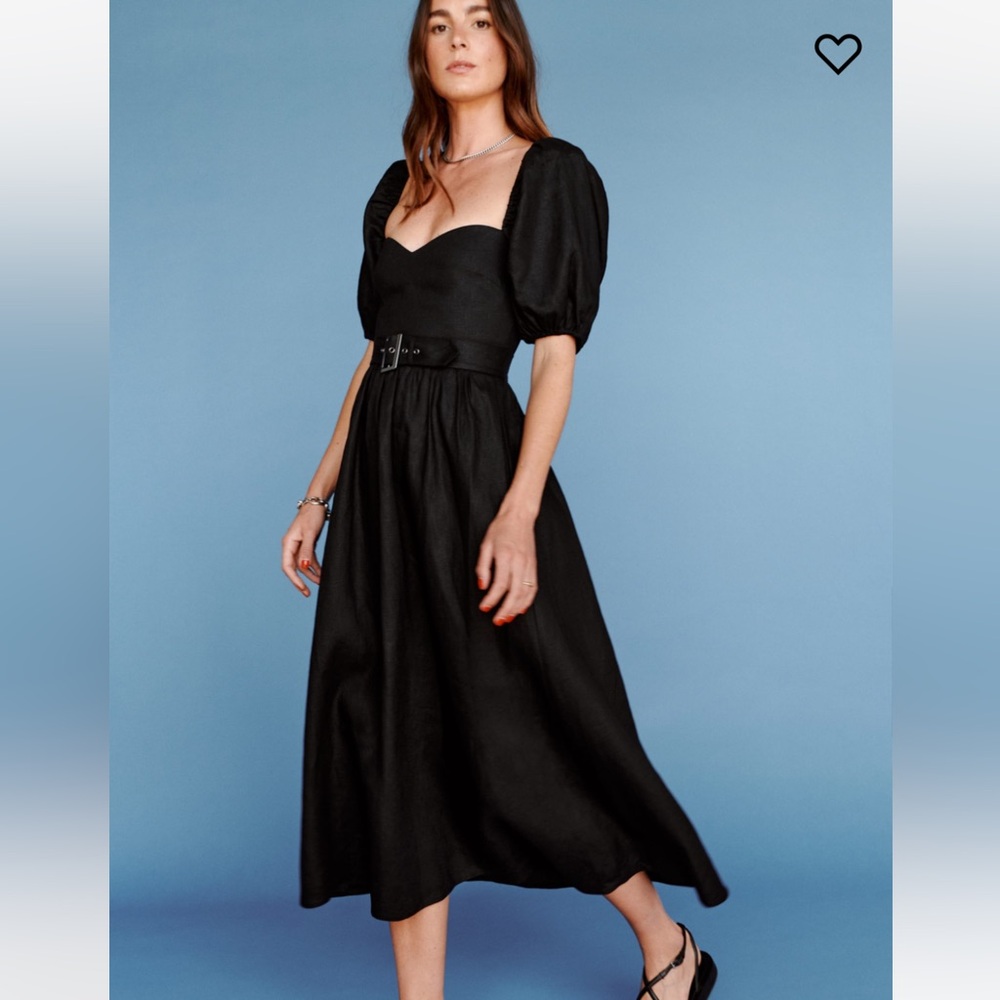 Reformation Tien Linen Dress